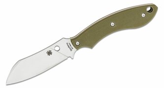 Spyderco FB50GPOD Stok OD Green Drop Point všestranný nôž 7,5 cm, zelená, G10, puzdro