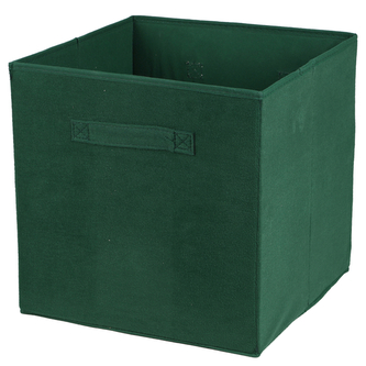 DOCHTMANN Box do kallaxu, úložný box manšestr, tmavě zelený 31x31x31cm