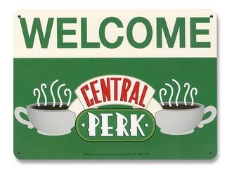 Dekorační cedule na zeď Friends|Přátelé: Vítejte v Central Perku (15 x 21 cm)