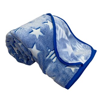 Svitap Mikroplyšová svítící deka Hvězdy modré 150x200 cm