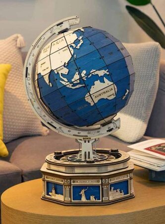 NiXiM Dřevěné 3D puzzle/Globus – mechanický NiXiM Dřevěné 3D puzzle/Globus – mechanický