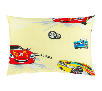 Povláček bavlna - Auto závodní žlutá - 40x60cm na zip ( pouze povlak ) Povláček bavlna - Auto závodní žlutá - 40x60cm na zip ( pouze povlak )