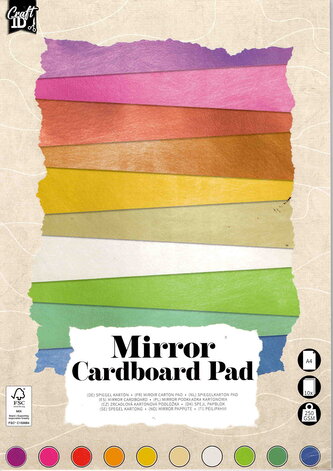 Barevné zrcadlové papíry  A4, 250 g/m2, 10 listů