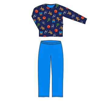 Lonka® Lopping pyžamo dlouhý rukáv vánoce 3XL 1 ks