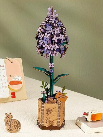 NiXiM Dřevěné 3D puzzle/Šeřík