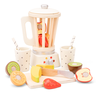 Dřevěný smoothie mixér s ovocem Dřevěný smoothie mixér s ovocem