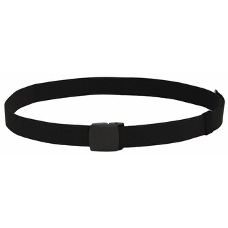 Opasek elastický MFH Tactical Elastic šířka 3,7 cm - černý, 140
