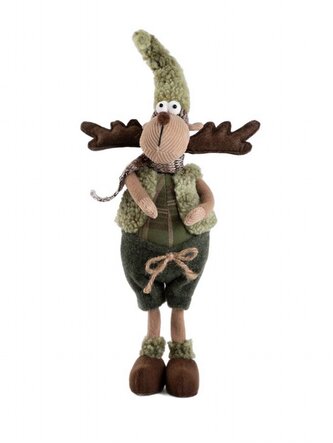 Vánoční trpaslík | SARINO | zelený sob | 50 cm | 714139