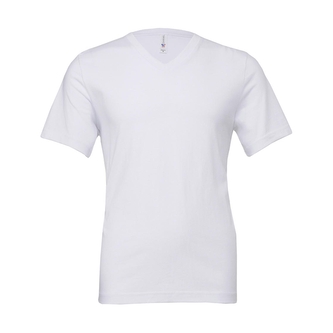 Tričko Bella Jersey V-Neck - bílé, M