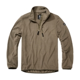 Mikina Brandit Fleece Troyer - olivový, XXL