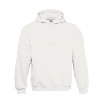 Mikina B&C Standard Hooded - bílá, S