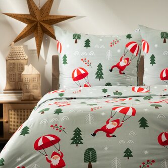 Vánoční mikrovláknové povlečení | FLURRY | mikrovlákno s vánočním vzorem | 220x200 + 2*70x80 cm | 700392