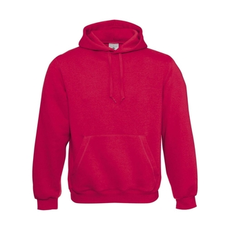 Mikina B&C Standard Hooded - růžová, M