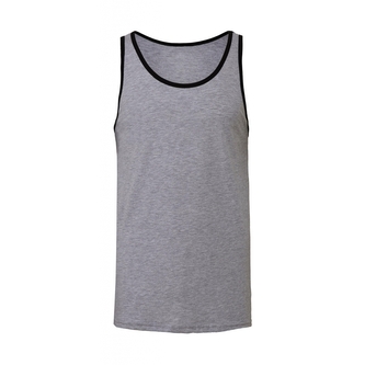 Nátělník Bella Jersey Tank - šedý-černý, L