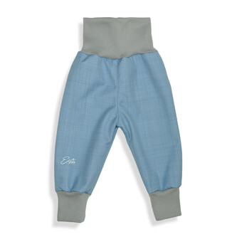Rostoucí softshellové kalhoty s beránkem Sky blue; Barva: modrá; Velikost: 74