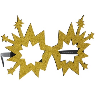 Party brýle ohňostroj - zlaté