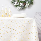 Vánoční ubrus na stůl | STARSE | hvězdy bílá | 130x180 cm | 832722