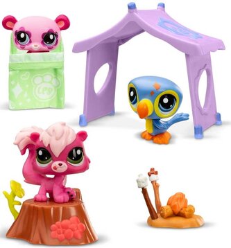 Hasbro Littlest Pet Shop LPS Hrací sada: Dobrodružství při kempování