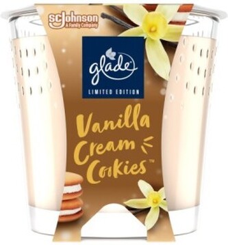Glade svíčka vonná Vanilla Cream Cookies, 112 g