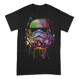 Pánské tričko Star Wars|Hvězdné války: Paint Splats Helmet (M) černá bavlna