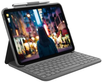 Logitech Slim Folio for iPad (10th gen) - GREY - US - INTNL