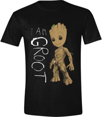 Dámské tričko Guardians Of The Galaxy 2|Strážci Galaxie 2: I Am Groot Scribbles (S) černé