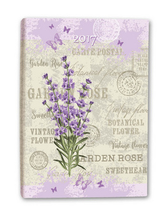 Diář B6 Lavender denní 2017