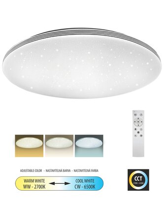 LED stropní svítidlo TR-613C - VENTA 80W 7600lm ø78cm CCT + ovladač Trixline LED stropní svítidlo TR-613C - VENTA 80W 7600lm ø78cm CCT + ovladač Trixline