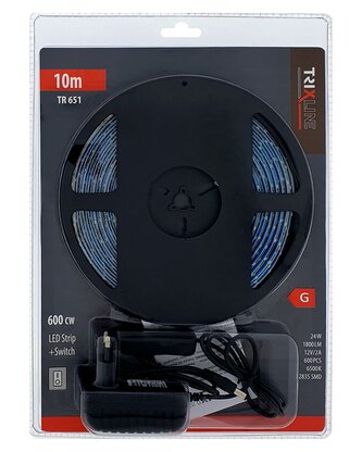 TR 651 Led pásek 24W 6500K 10m s vypínačem Trixline