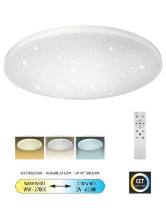 LED stropní svítidlo TR-603C - IPOLY 80W 7600lm ø78cm CCT + ovladač Trixline LED stropní svítidlo TR-603C - IPOLY 80W 7600lm ø78cm CCT + ovladač Trixline