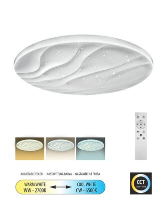 LED stropní svítidlo TR-606C - LIKA 36W 3420lm ø48cm CCT + ovladač Trixline LED stropní svítidlo TR-606C - LIKA 36W 3420lm ø48cm CCT + ovladač Trixline