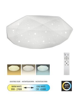 LED stropní svítidlo TR-600C - INDUS 60W 5700lm ø58cm CCT + ovladač Trixline LED stropní svítidlo TR-600C - INDUS 60W 5700lm ø58cm CCT + ovladač Trixline