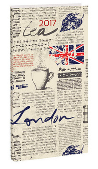 Diář A6 London týdenní 2017