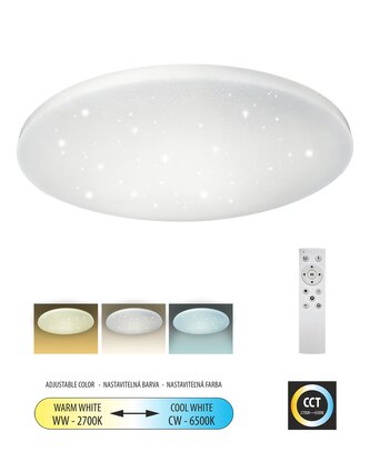 LED stropní svítidlo TR-602C - IPOLY 60W 5700lm ø58cm CCT + ovladač Trixline LED stropní svítidlo TR-602C - IPOLY 60W 5700lm ø58cm CCT + ovladač Trixline