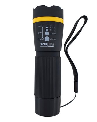 Ruční LED svítilna se zoomem TR 313R žlutá, ABS/1W