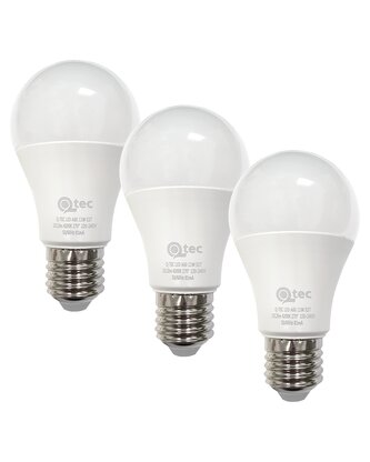 LED žárovky 11W/1012lm/A60/E27 neutrální bílá 3 PACK Qtec