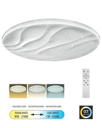LED stropní svítidlo TR-608C - LIKA 80W 7600lm ø78cm CCT + ovladač Trixline LED stropní svítidlo TR-608C - LIKA 80W 7600lm ø78cm CCT + ovladač Trixline