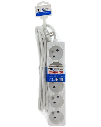 Prodlužovací přívod 5 zásuvek, 3m, TR 310 F TRIXLINE