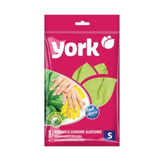 Rukavice gumové YORK S s aloe vera