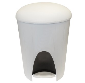 Koš odp. POLDO 16 l pedál.bílý