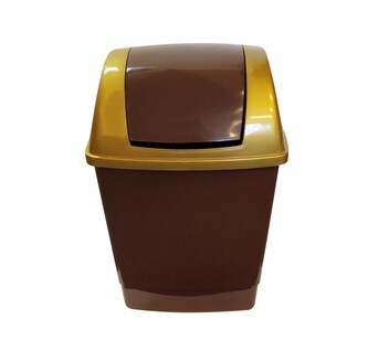 Koš odpad.KLIP plast.12 l hněd