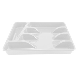 Příborník plný plast 32,5x26x4,5 cm bílý