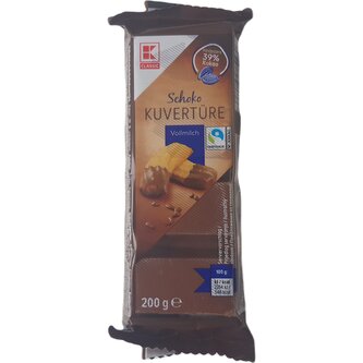 Čokoládová poleva mléčná 39% 200g kuventura - Kaufland