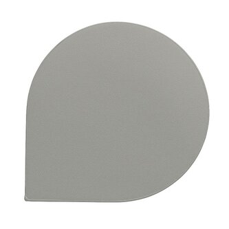 KELA Podtácek EDEL PU kůže sada 4ks světle šedá 10,0x10,0x0,17cm KL-12666