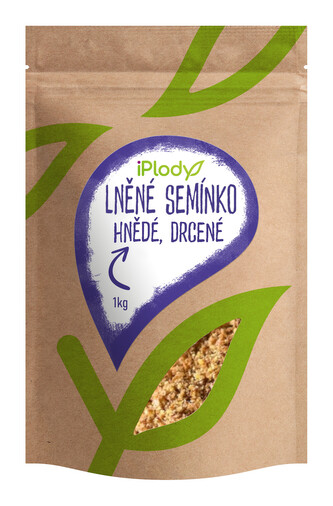 iPlody Lněné semínko hnědé, čerstvě drcené 1 kg