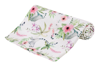 0328 PIELUSZKA BAMBUSOWA 75X75 LEMURY