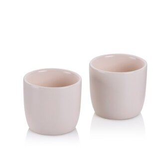 KELA Kalíšek na vejce  Bob porcelán béžová sada 2 ks 4,5cm 5,0cm KL-12118