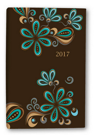 Diář A7 Flower týdenní 2017