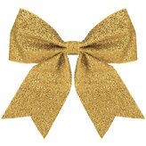 Vánoční mašle 22x20cm zlatá, vánoční dekorace