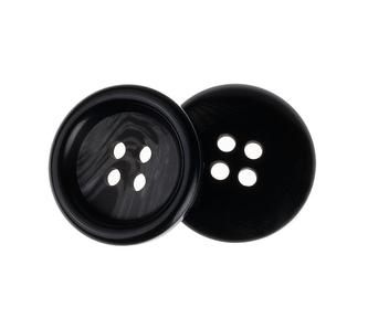Knoflík - sada 3 ks - černá - prům. 20 mm